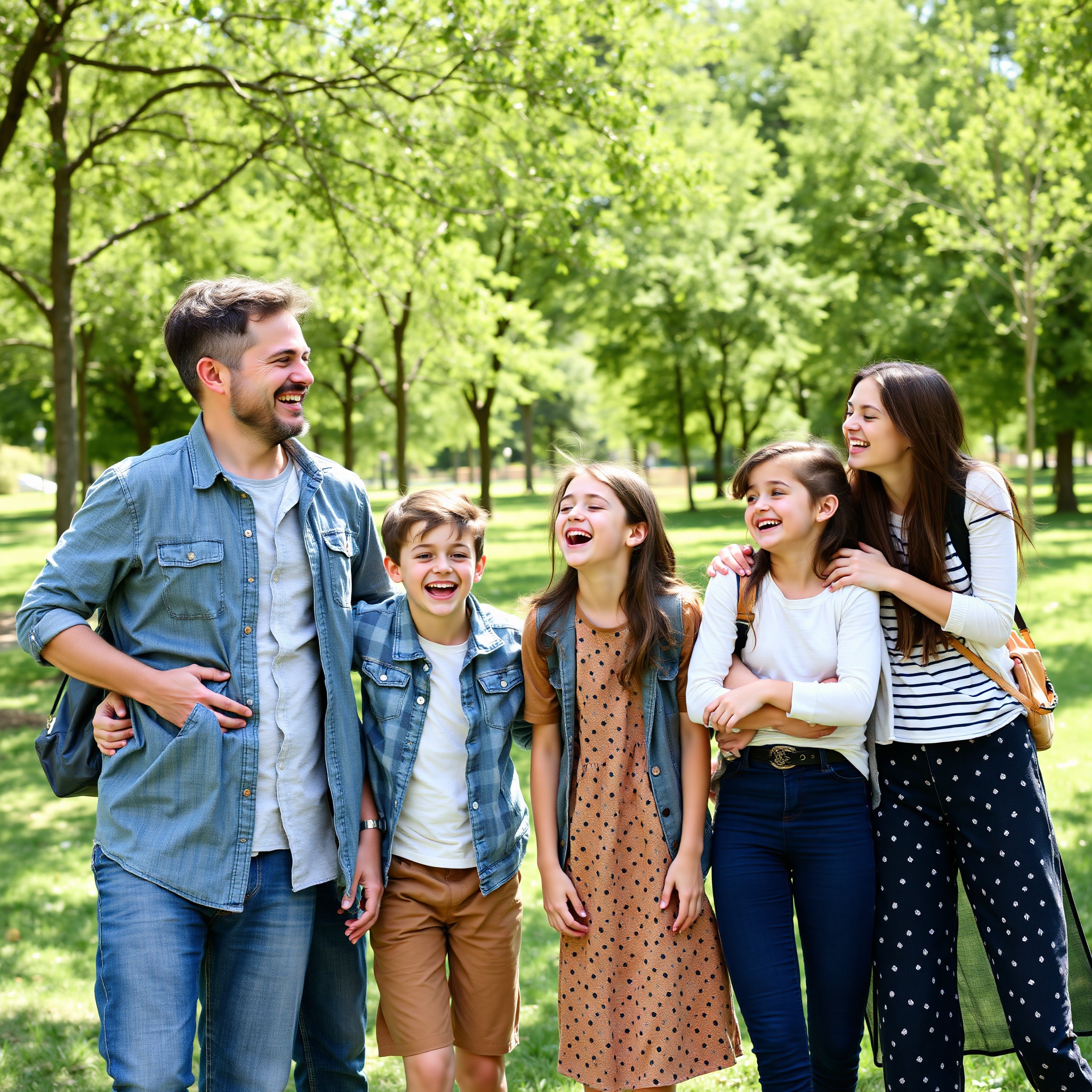 Happy Canadian family enjoying quality time together outdoors after achieving financial goals through expense optimization
